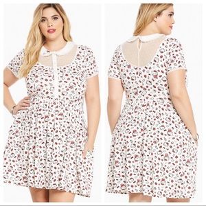 SANRIO HELLO KITTY ICON PRINT SKATER DRESS